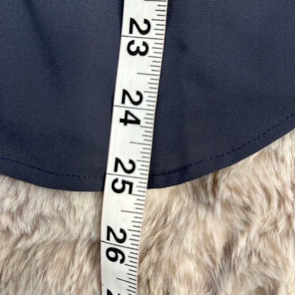 LOFT | Split Neck Mixed Media Top - Picture 10 of 11